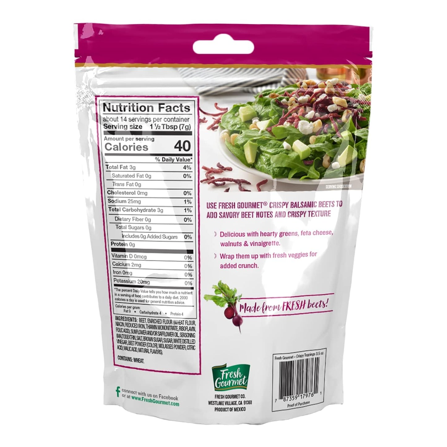 Fresh Gourmet Crispy Balsamic Beets (6 Flavor Variety Pack)
