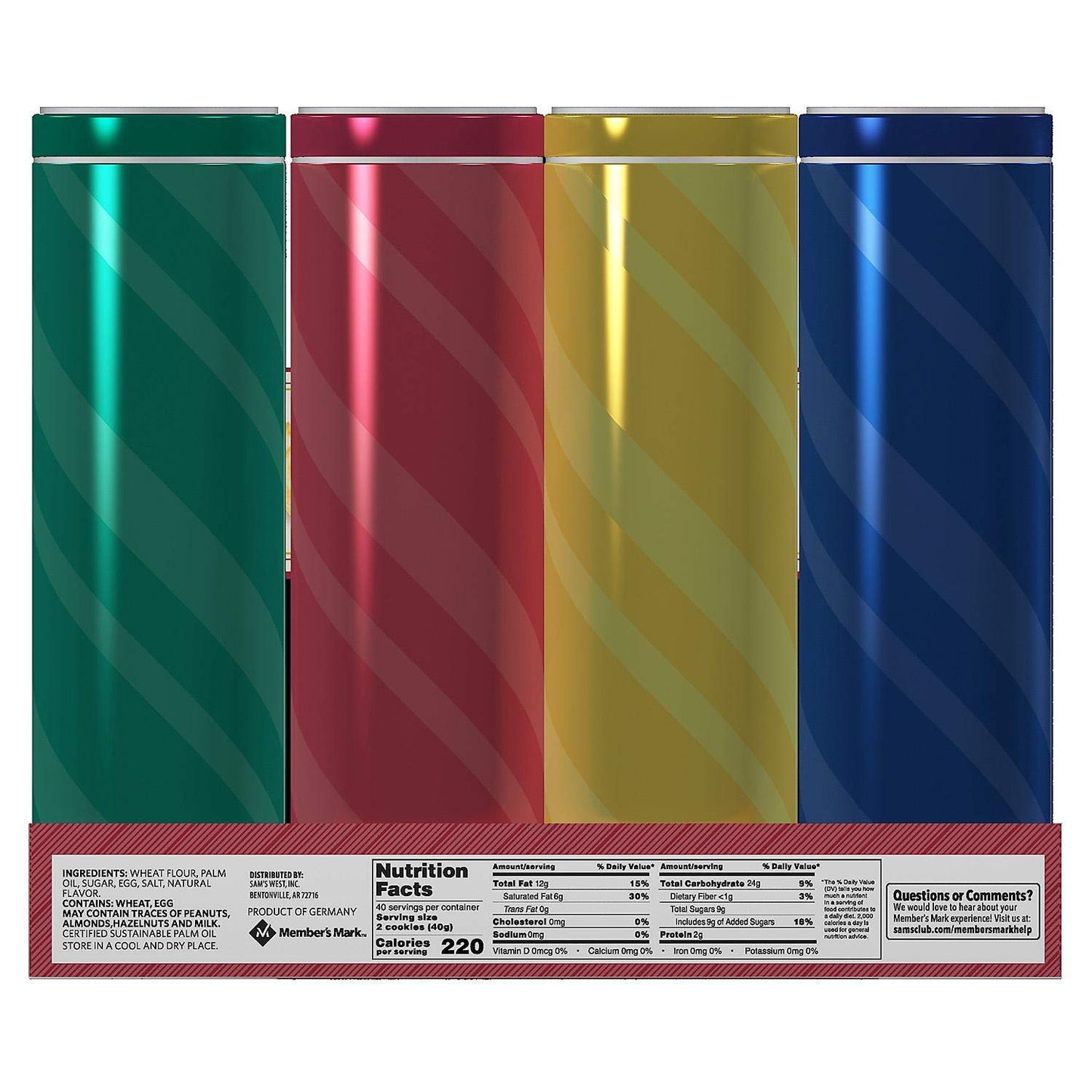 Borggreve European Shortbread Cookies, 56.4 Oz - Deliciously Crunchy Treats, Perfect for Snacking and Sharing