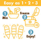 Triple Scoop - Enhanced Salted Caramel Ice Cream Mix For Ice Cream Maker. Simple, Easy, Delicious. From Gourmet Mix To Maker In 5 Minutes, Makes 2 Creamy Quarts, Made In Usa (1 Pack, Salted Caramel)
