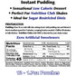 Gramzero Butterscotch Sugar Free Pudding Mix 12-Pack, Great For Nutrition Club Meal Replacement Shakes, Low Calorie Dessert, Ste