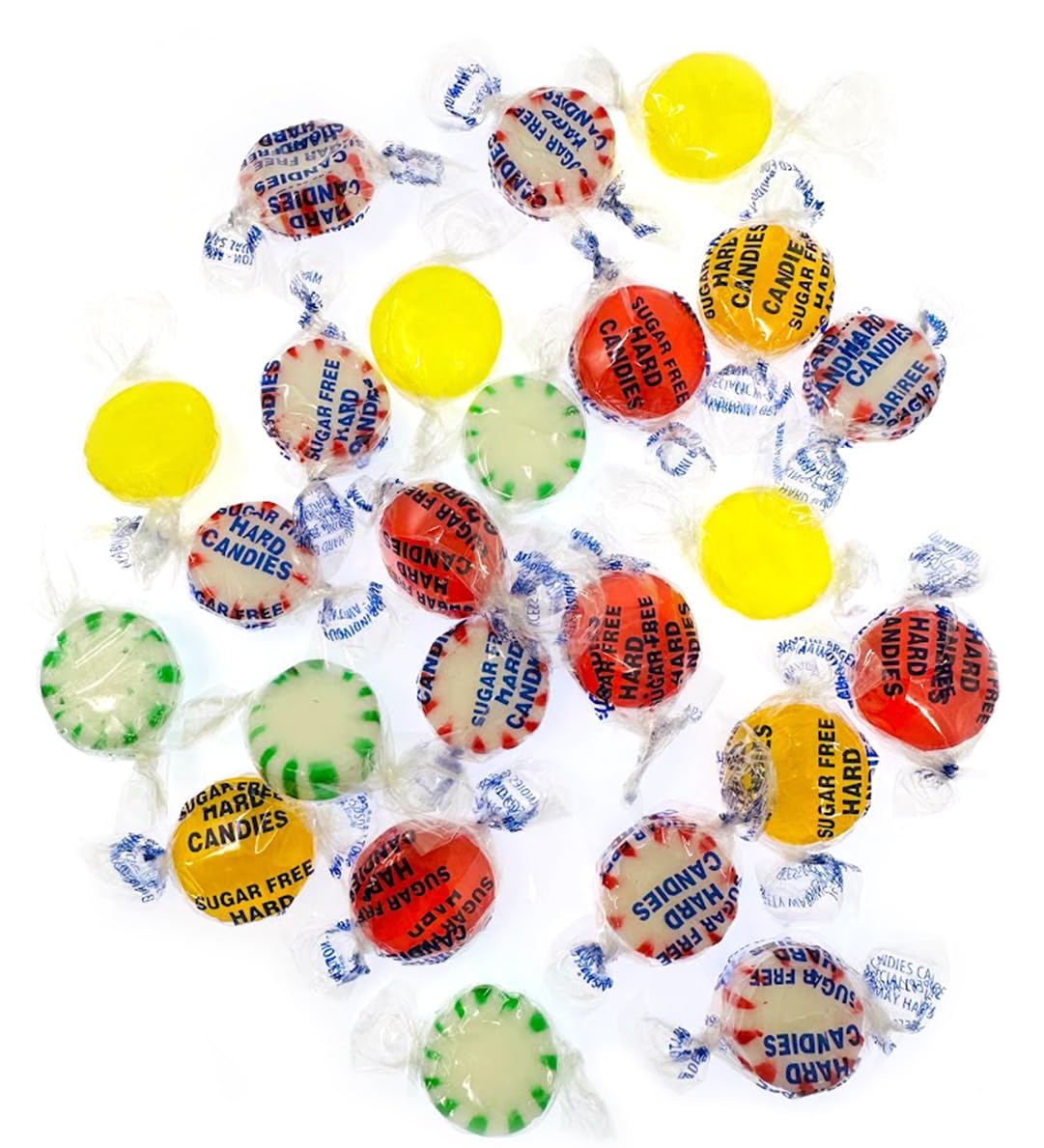 SweetGourmet Sugar-Free Hard Candy Assorted Flavors (Lemon, Mint, Butterscotch, Cinnamon) | 1 Pound