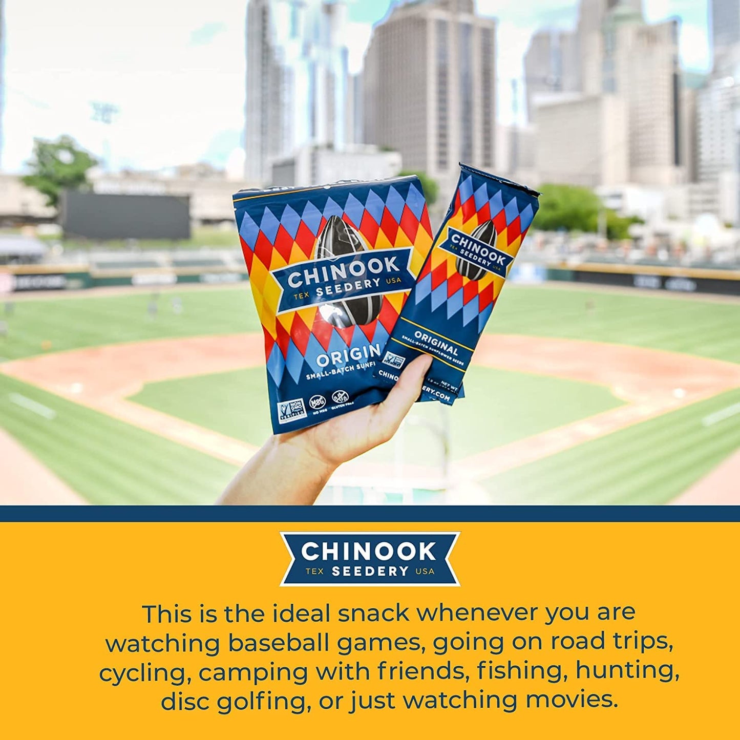 Chinook Seedery Flavored Sunflower Seeds Variety Pack of 6, 4oz - Sunflower Seeds to Eat - Keto, Low Sodium, Jumbo, Roasted, Bas
