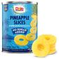 Dole Pineapple Slices in Water with No Sugar Added - Dole Fruit Cans - 20 oz - 12 Pack