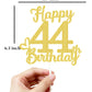 44 Birthday Cake Toppers-Gold Glitter, 44Th Cake Topper For Men,44 Cake Topper For Women, 44Th Birthday Decorations,44Th Birthda