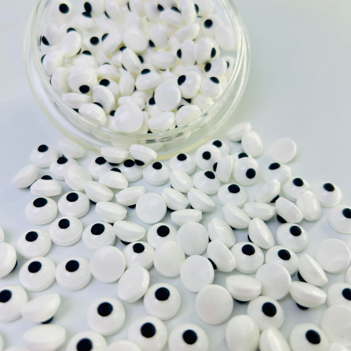 1Cm Eyes Candy Eyeballs, Cake, Cupcake, Cookie And Diy Dessert Toppers 130G/4.6Oz, Edible Halloween Sprinkles For Cake Decoratin