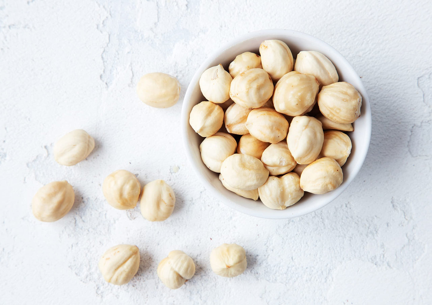 Food To Live Blanched Hazelnuts, 1.5 Pounds Raw Whole Filberts, No Skin, Unsalted, Unroasted Nuts, Vegan, Kosher. Keto. Good Sou
