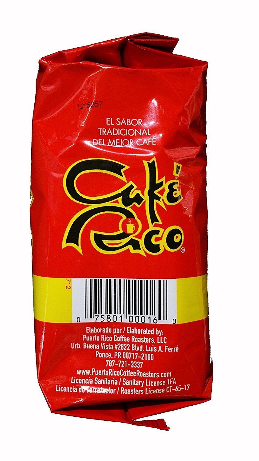 Cafe Rico Ground Regular Puerto Rican Coffee, 14 Ounce Bag (1 Bag)