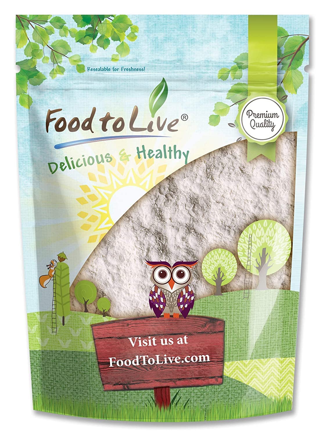 Food to Live Xanthan Gum, 1.5 Pounds - Kosher, Vegan, Keto Friendly, Pure Powder, Bulk, Great for Baking