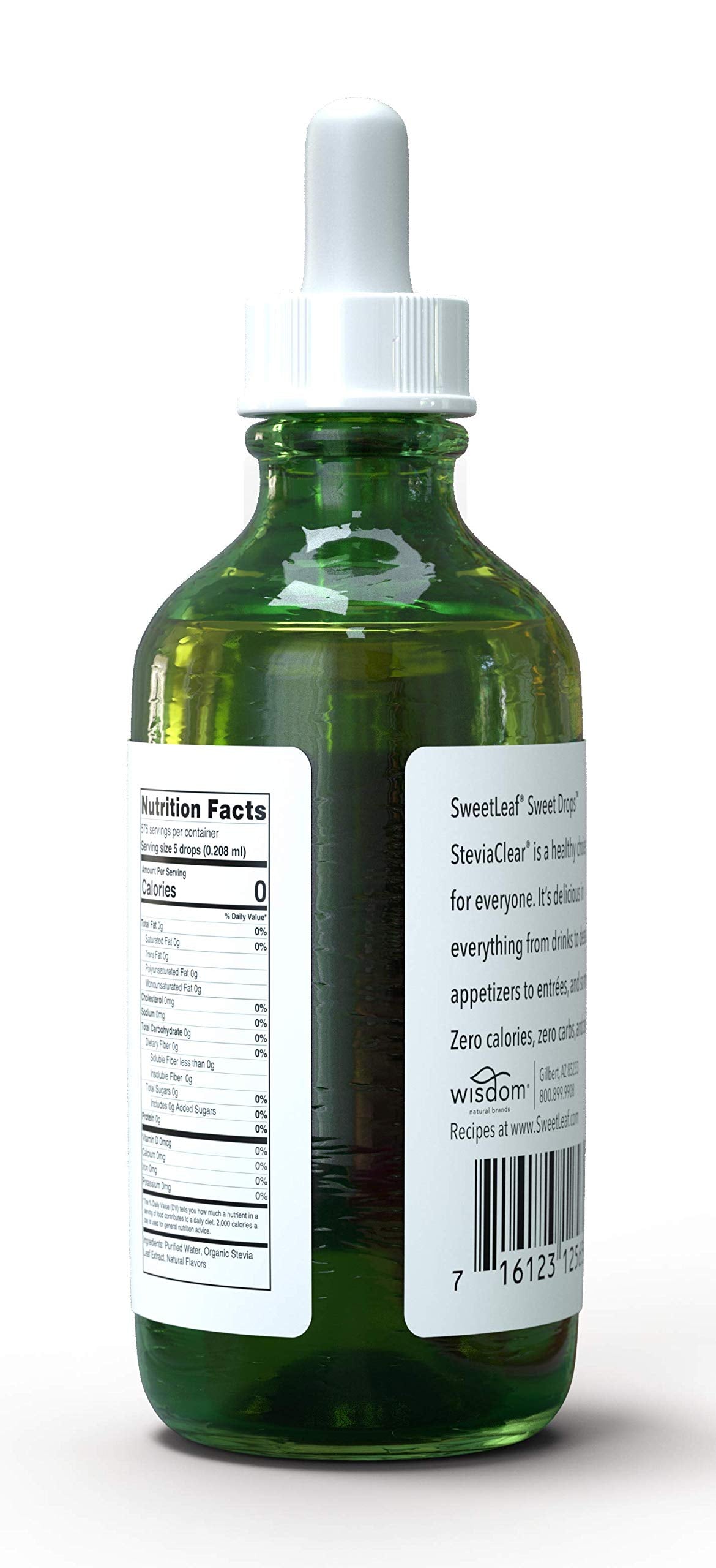 SweetLeaf SteviaClear Sweetener, 4 oz Bottle, Pack of 2, Zero Calorie Sugar Substitute