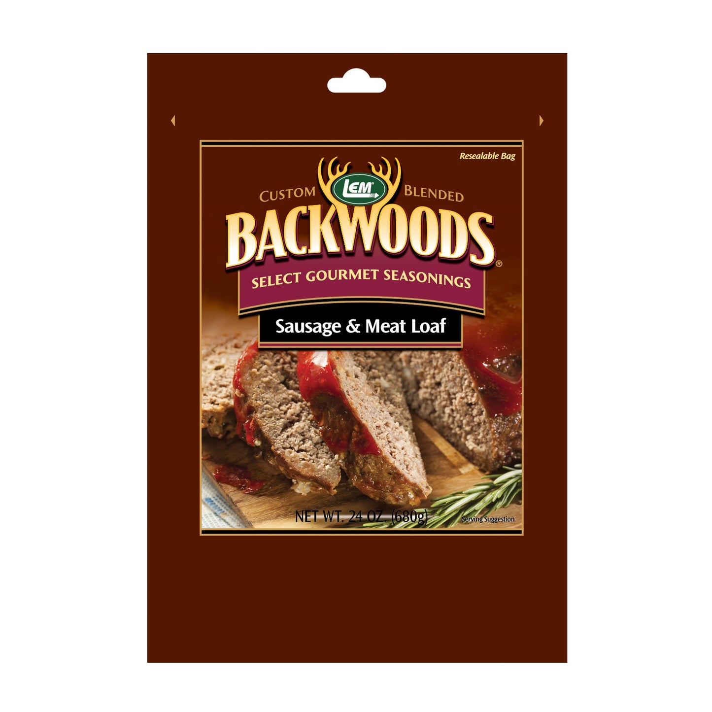 LEM Products Backwoods Sausage and Meatloaf Seasoning, Ideal for Wild Game and Domestic Meat, Seasons Up to 96 Pounds of Meat, 2