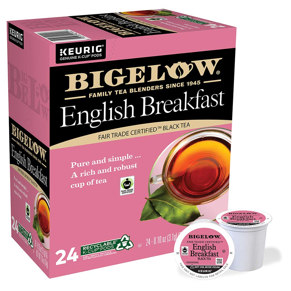 Bigelow Tea English Breakfast Black Tea K-Cup Pods, Caffeinated, 24 Count Box, Model GMT6080