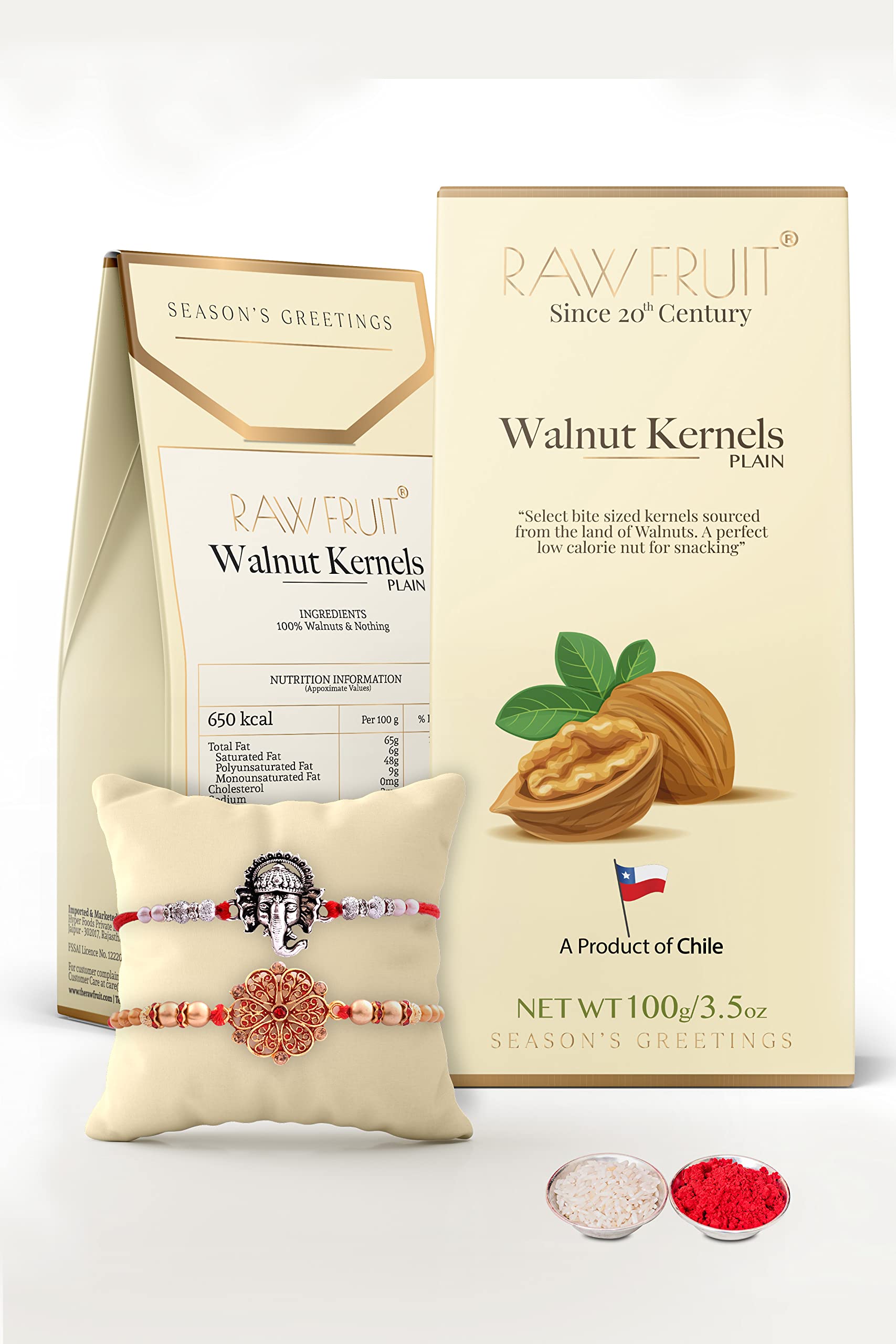 Rakhi Gift For Brother Rakhi For Brother Combo Of 2 Dry Fruit Gift Pack Premium Walnut 400Grams Rakshabandhan Gift For Brother R