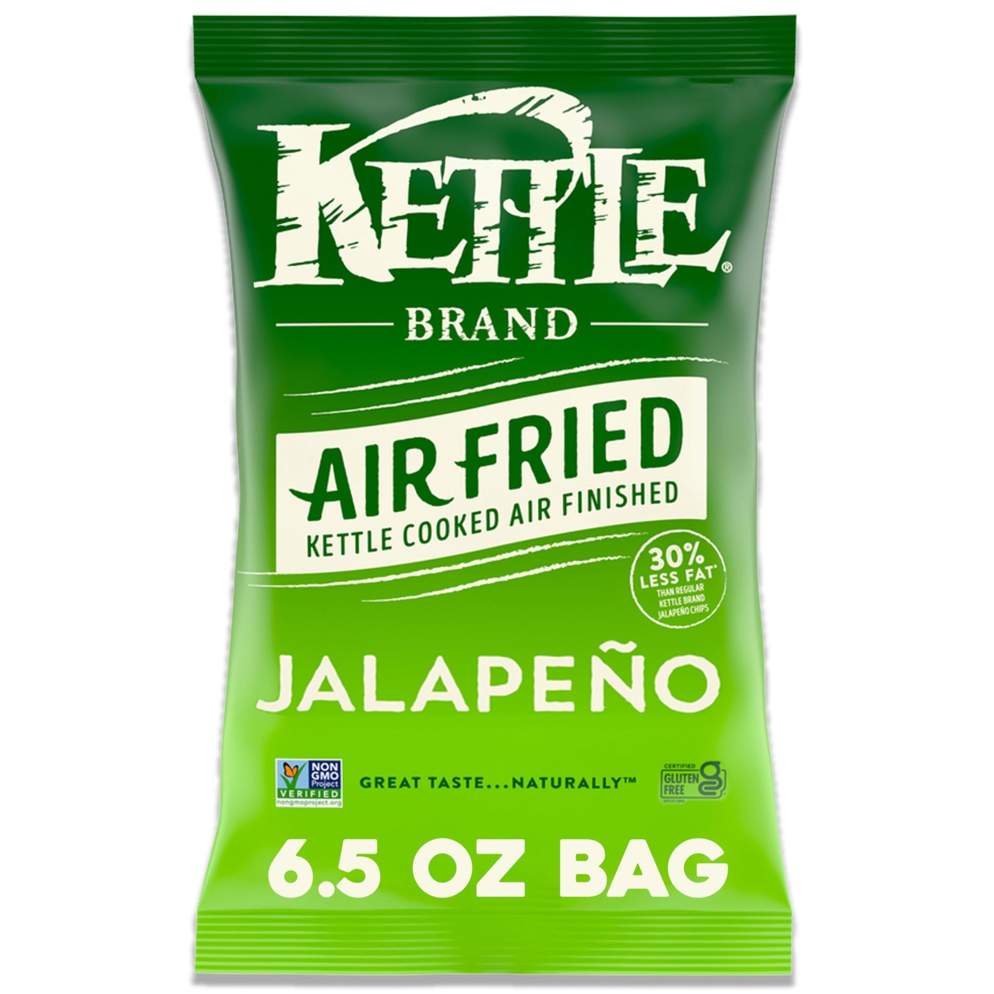 Kettle Brand Air Fried Jalapeño Kettle Chips, 6.5 Oz Bag