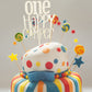 Wood One Happy Camper Cake Topper - 1St Birthday Cake Topper, Mountain Cake Topper, Woodland Cake Topper, First Birthday Mountai