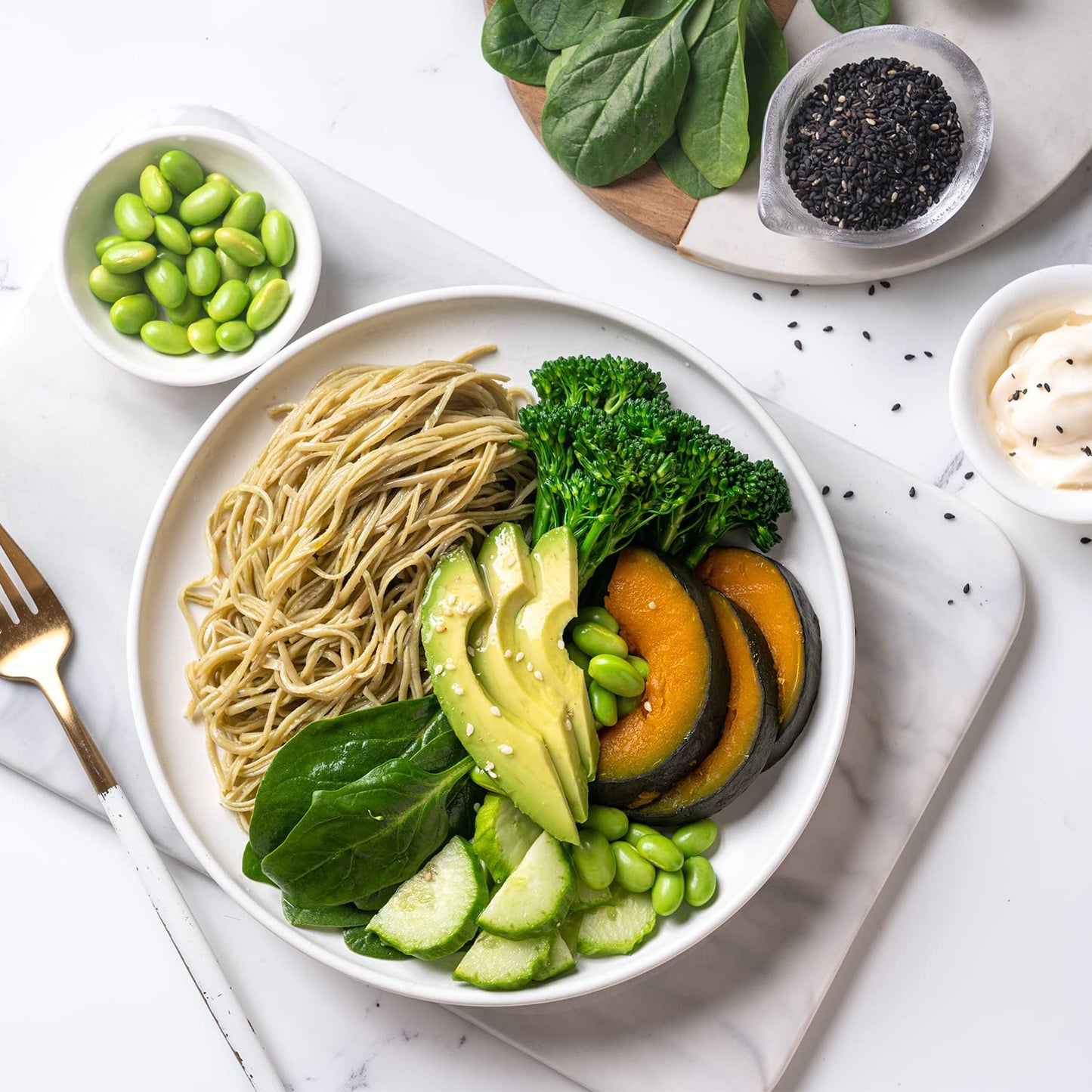 Purefit Organic Edamame Spaghetti Pasta，High Protein Pasta，Low Carb Keto Pasta, Gluten-Free, Vegan, Non-Gmo, Kosher, Plant-Based Bean Noodles - 3 Pack(30 Oz/15 Servings)