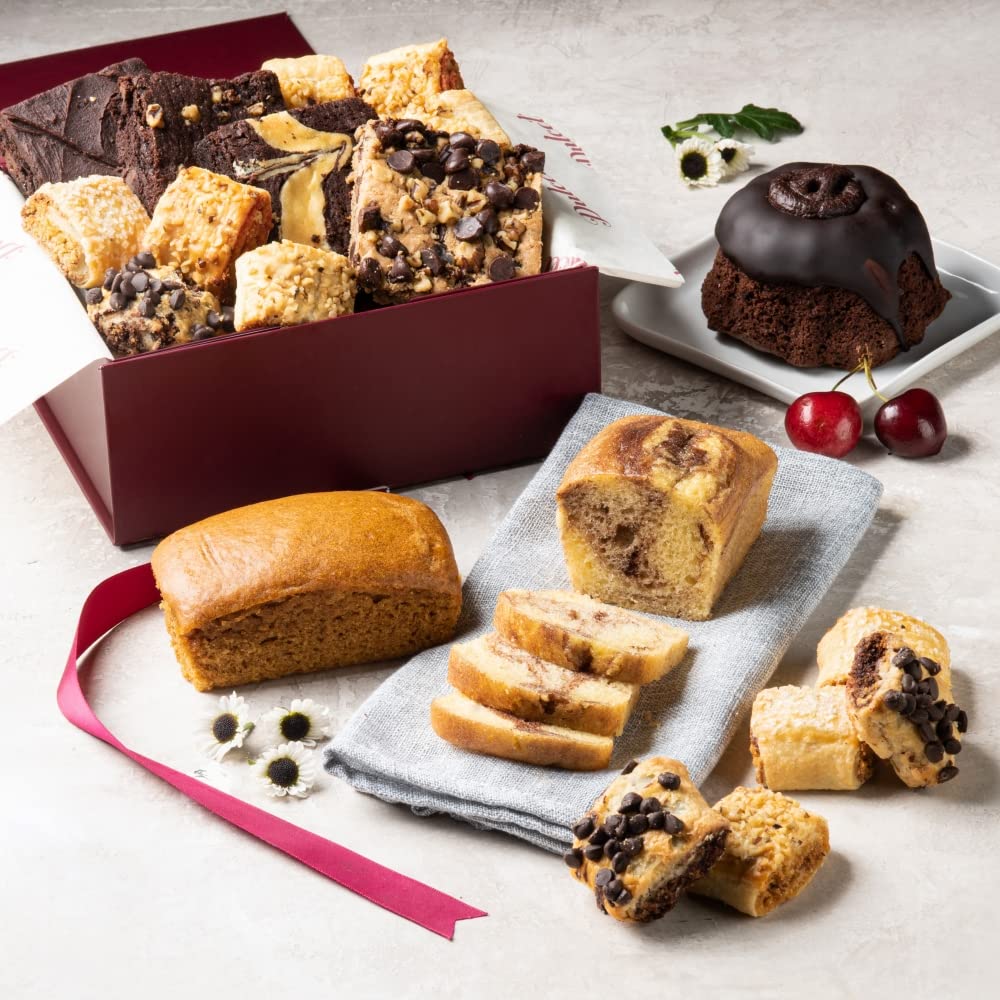 Dulcet Gift Baskets Sumptuous Bakery Sampler of Sweets Gift Box including a Chocolate Cake Great Gift for Holidays, Corporate Gi