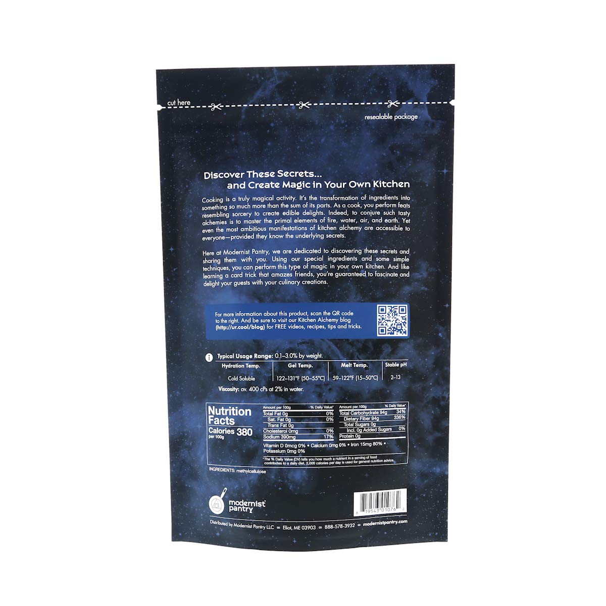 Methylcellulose - Methocel A4C  Non-Gmo Vegan Ou Kosher Certified - 400G/14Oz