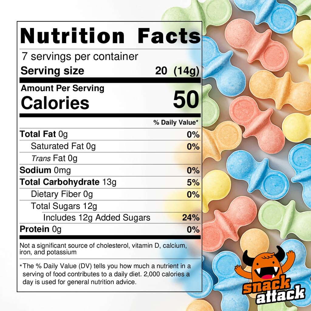 Snack Attack Candy Pacifiers - Colorful Hard Candy Shower Favors, 3lb Bag