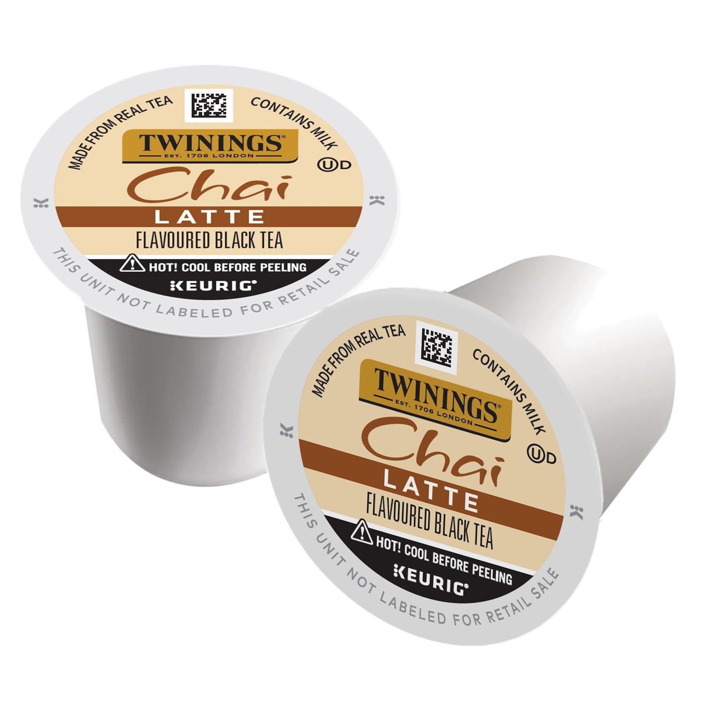 Twinings Chai Latte Black Tea 72 K-Cup Pods for Keurig, 12 Count (Pack of 6), Creamy, Slightly Sweet, Less Sugar, Caffeinated, E