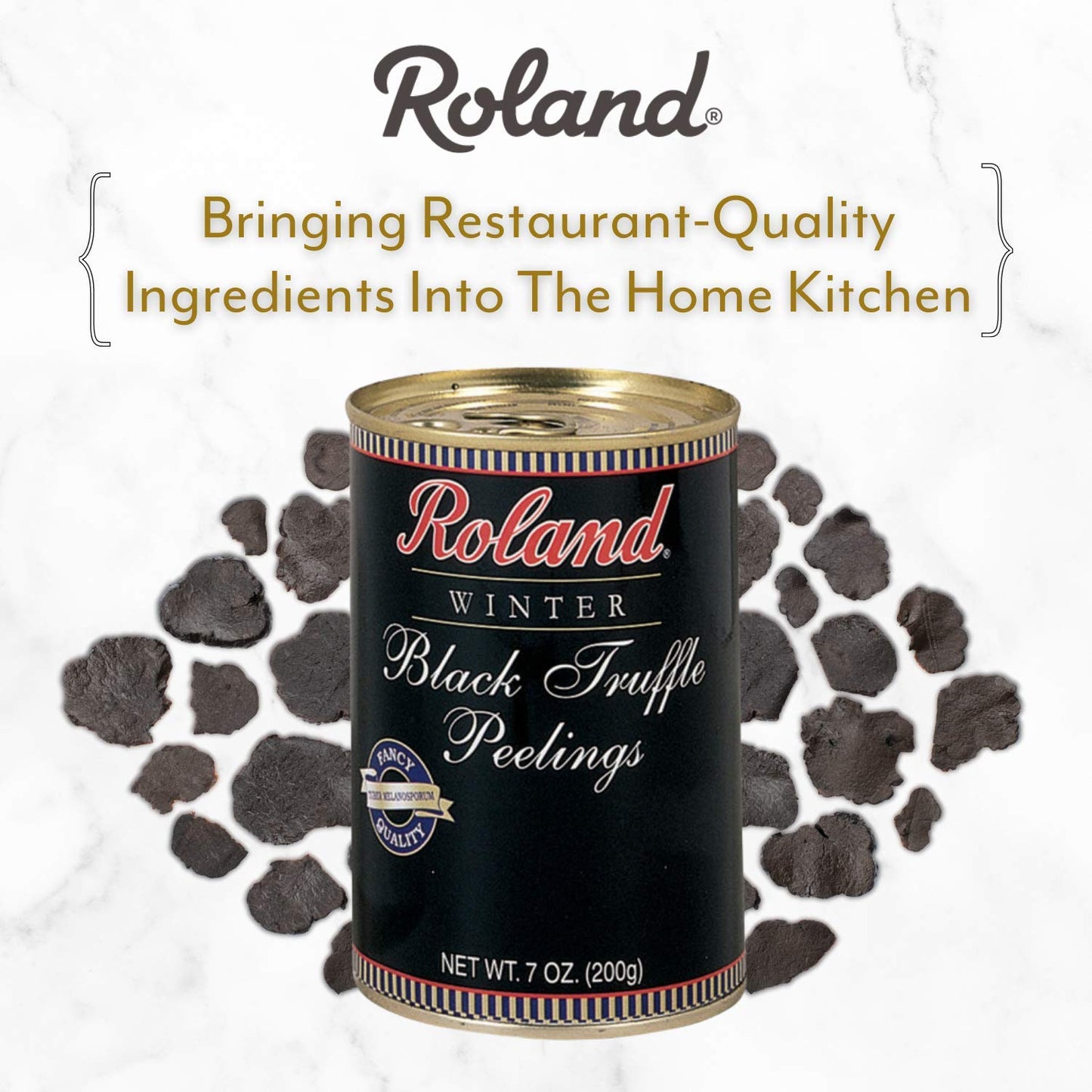 Roland Foods Himalayan Black Truffle Peelings, Specialty Imported Food, 7 Ounce Can, Pack of 1
