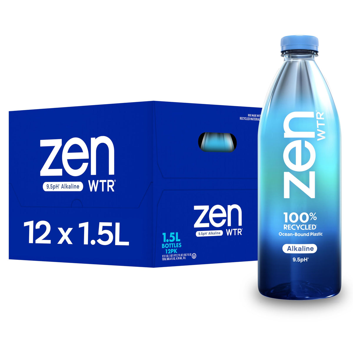 Zenwtr Vapor Distilled Alkaline Water 9.5pH, 50.7 FZ