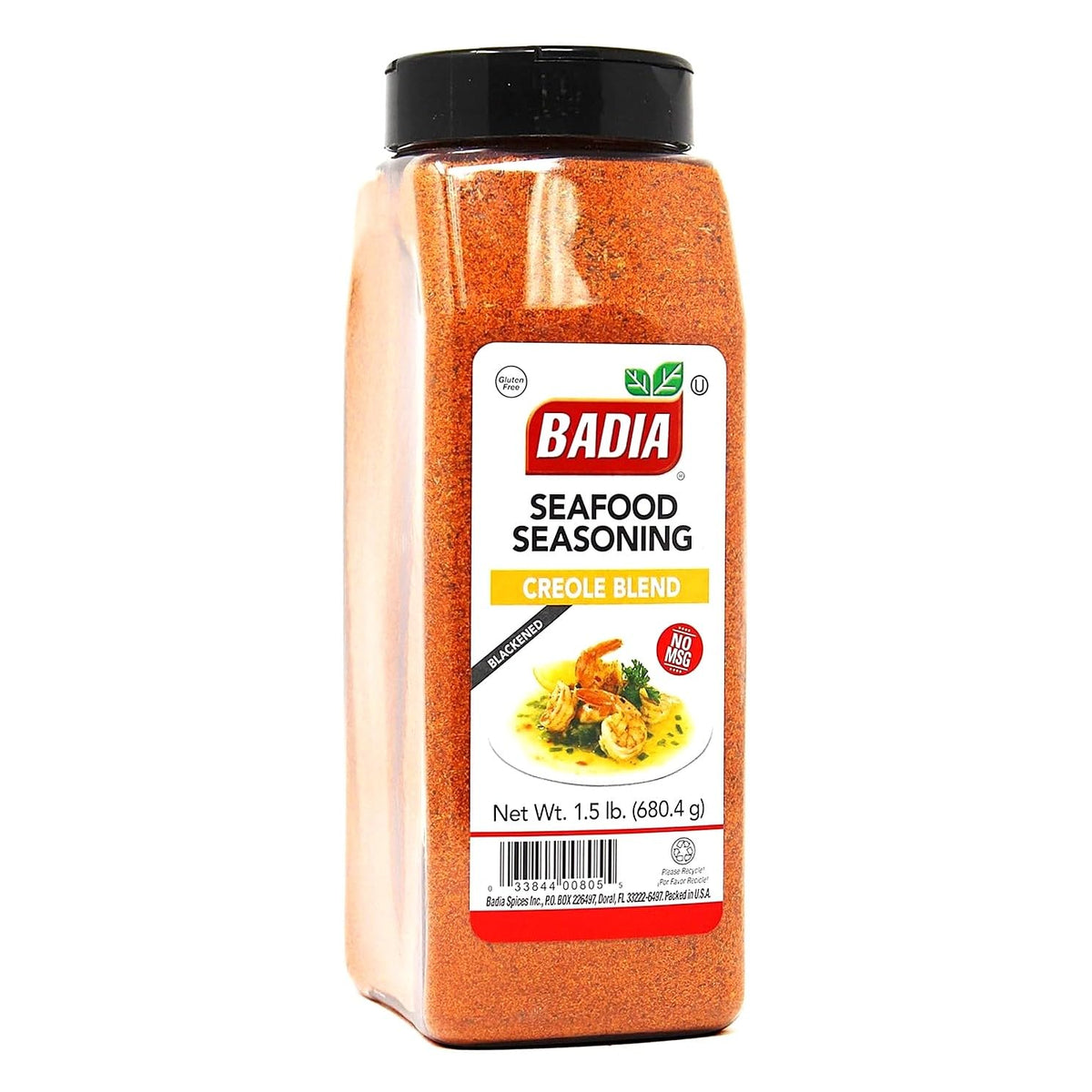 Badia Blackened Seafood Seasoning Creole Blend 1.5 Pound - Savory Blend, Bold Southern Flavor, No MSG