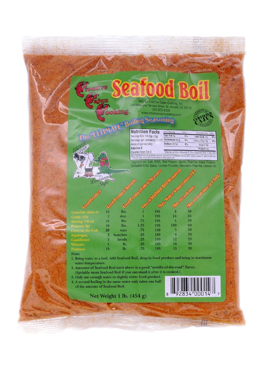 Creative Cajun Cooking Seafood Boil Seasoning 1 Lb Bag