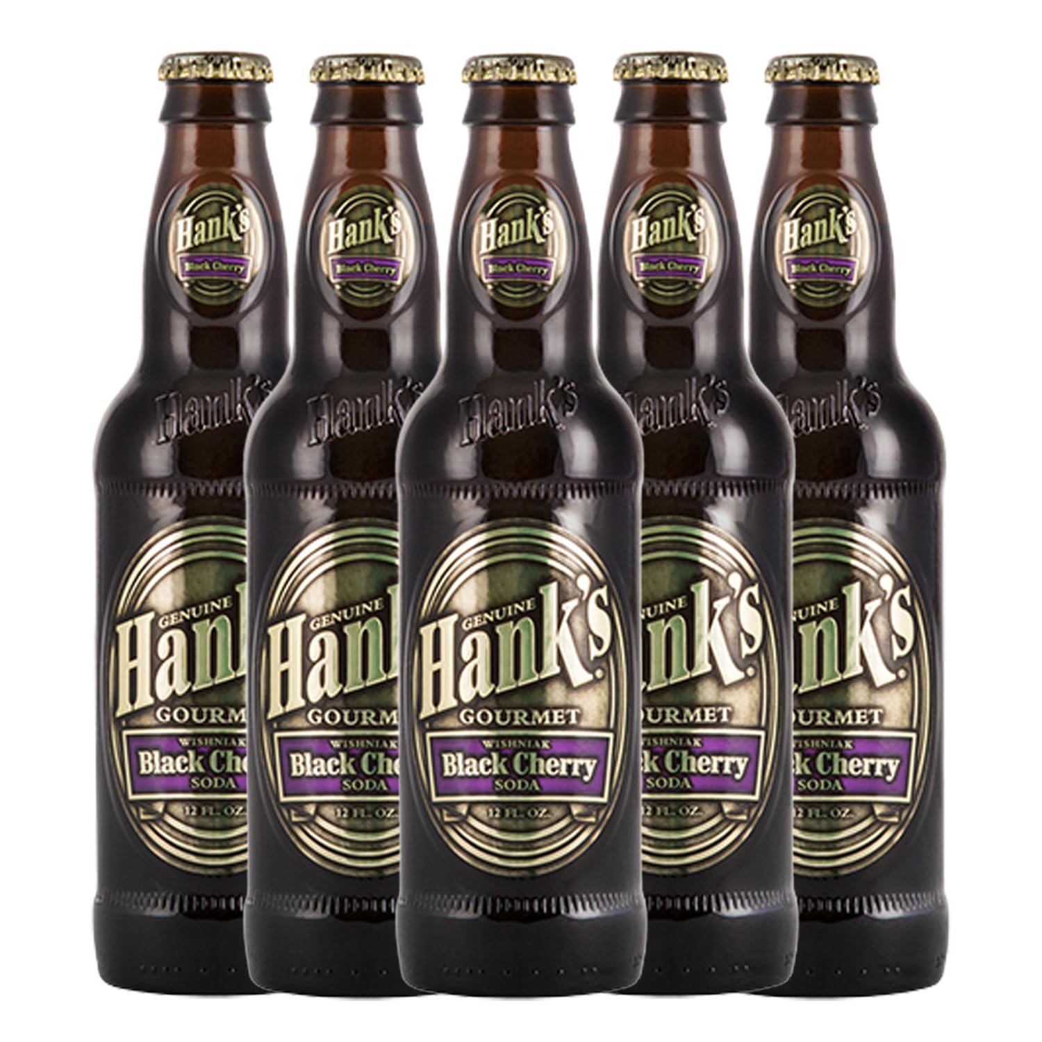 HankS Genuine Gourmet Black Cherry Soda  12 Fl Oz Bottles - Top-Grade Craft Soda With Bold  Creamy Flavor - Made With Wishniak Cherries  Pack Of 30