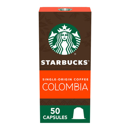 Starbucks Single - Origin Coffee Colombia by Nespresso, 2.01 oz  57 g, 5 Pack