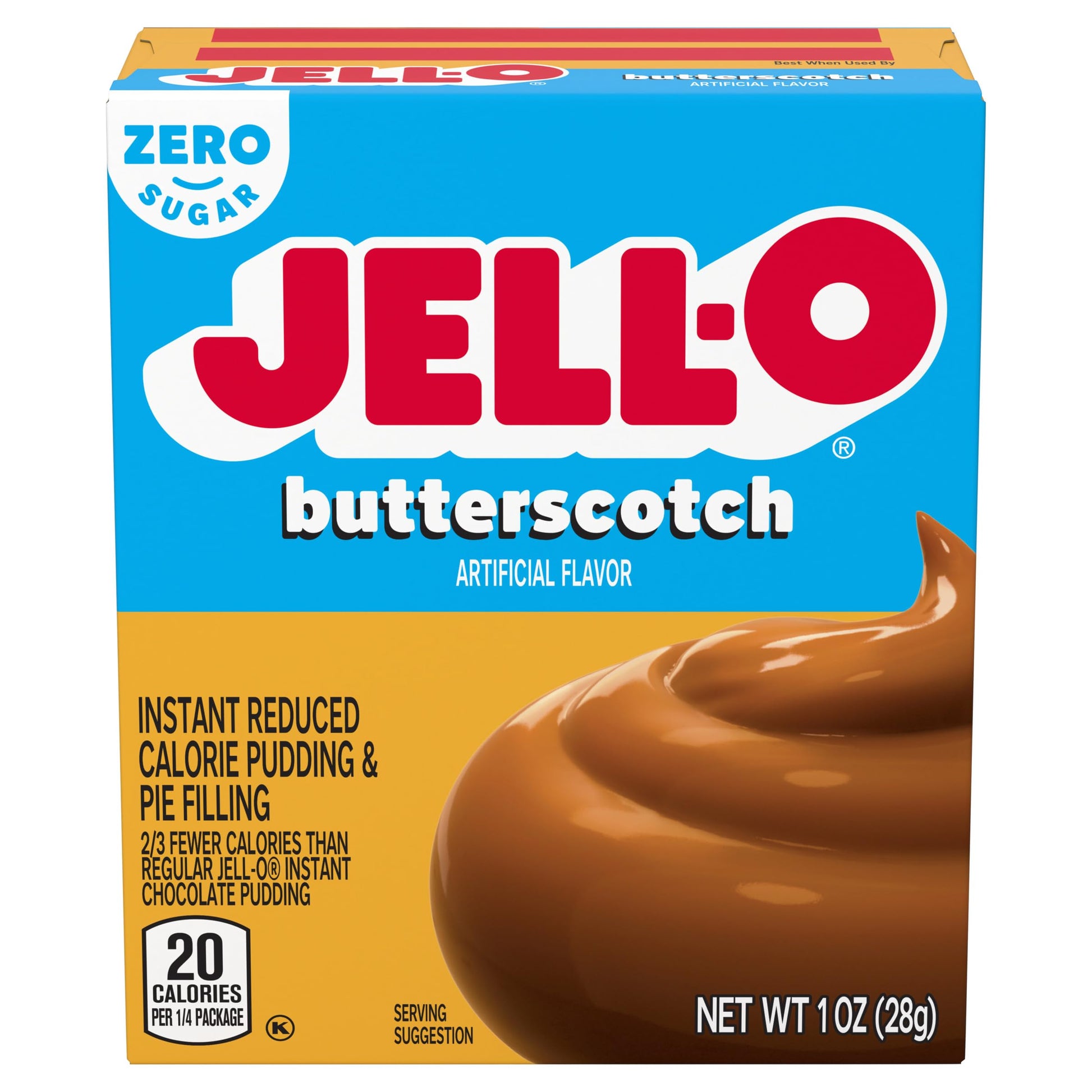 Jell-O Butterscotch Instant Pudding Sugar Free (Pack of 1)