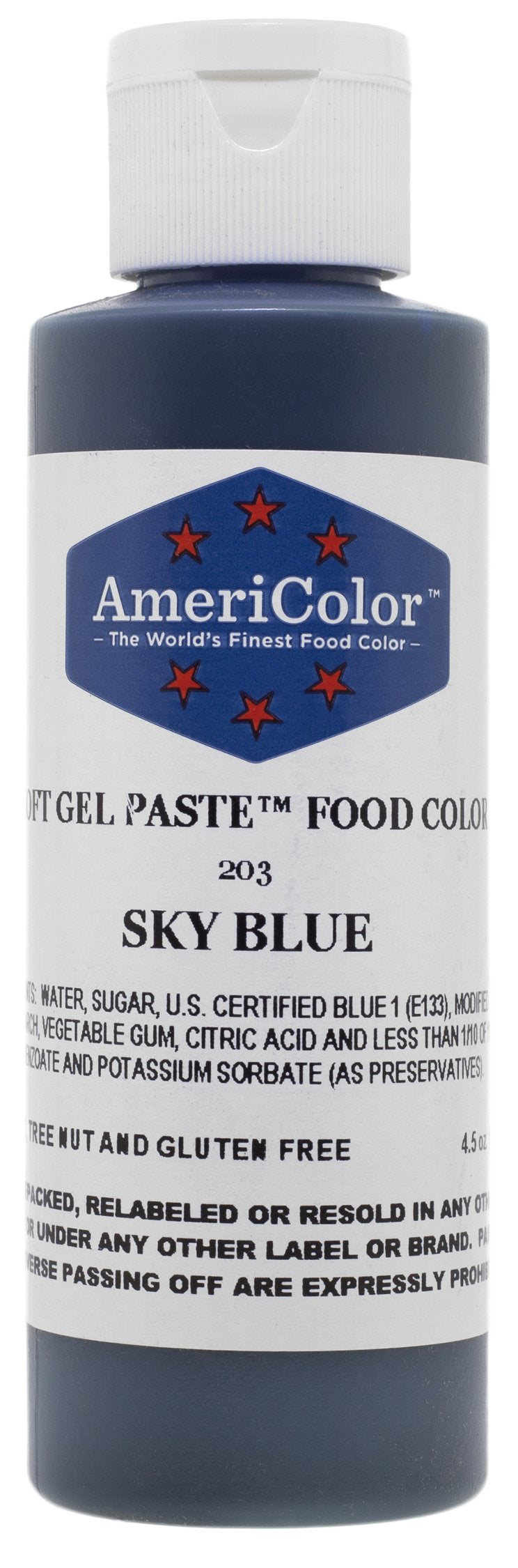 Americolor Soft Gel Paste Food Color, 4.5-Ounce, Sky Blue