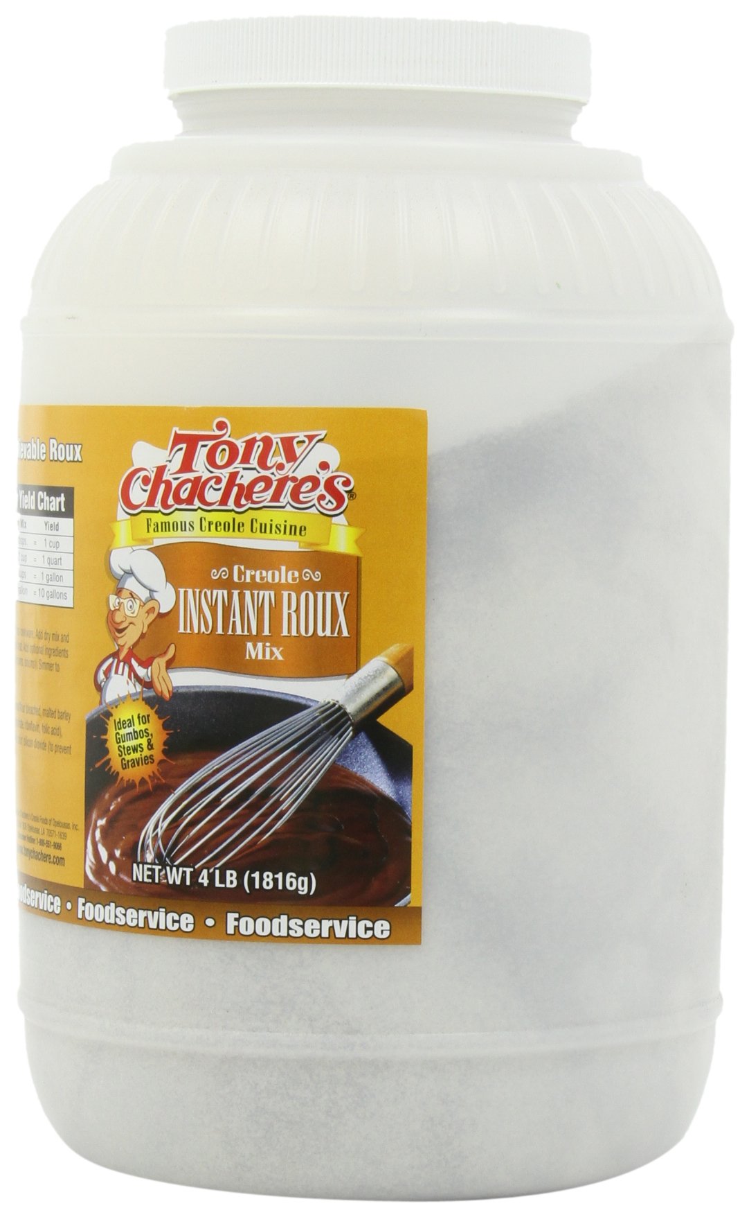 Tony Chachere Creole Instant Roux Mix, 4 Pound