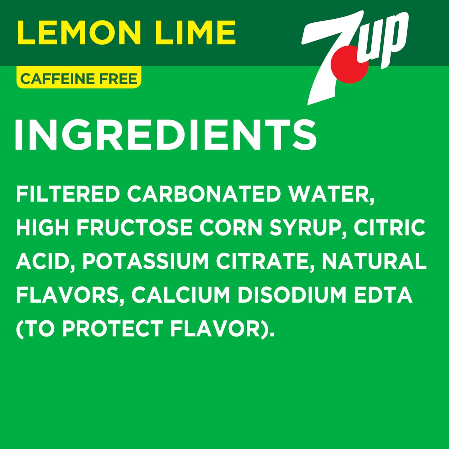 7UP Lemon Lime Soda, 7.5 Fl Oz Cans, 6 Pack, Model 10085412