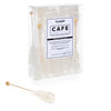 Candy Envy - White Caf   Sugar Sticks Mini Rock Candy - 18 Individually Wrapped Sugar Stirrer - Original Sugar Flavored