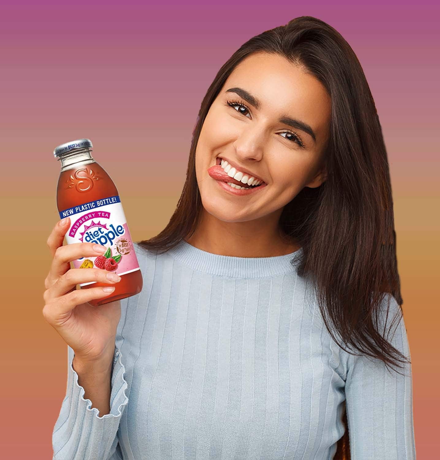 Diet Snapple - Diet Raspberry Tea - 16 Oz (9 Plastic Bottles)