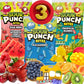 (PACK OF 3) Sour Punch Bites Straws 5oz Each Bag - Unique Variety Pack Rad Reds, Blue Raspberry, Tropical Blends - Blue Raspberr