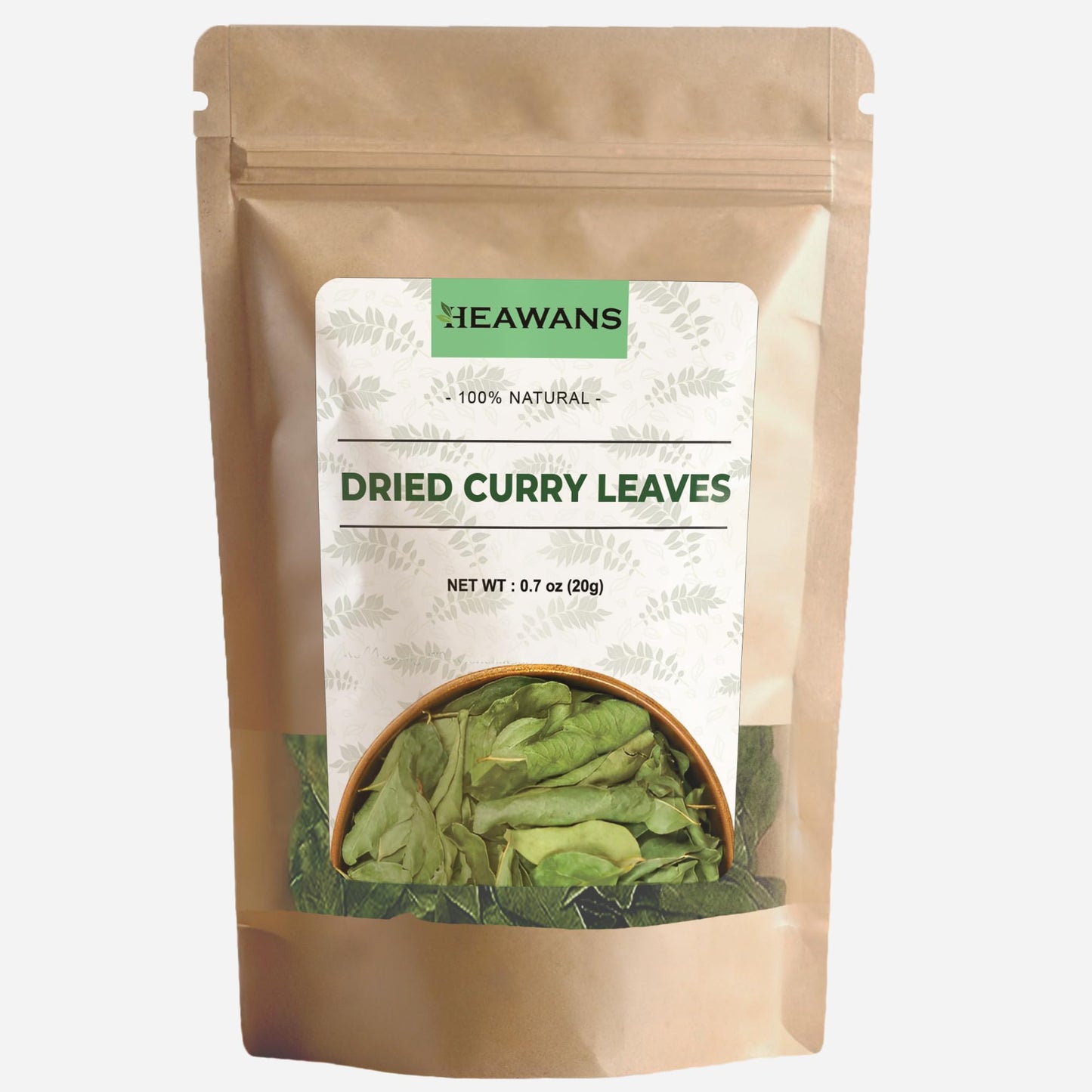Organic Dried Curry Leaves Whole, Not Broken or Crushed 0.7 ounce (20 gram)