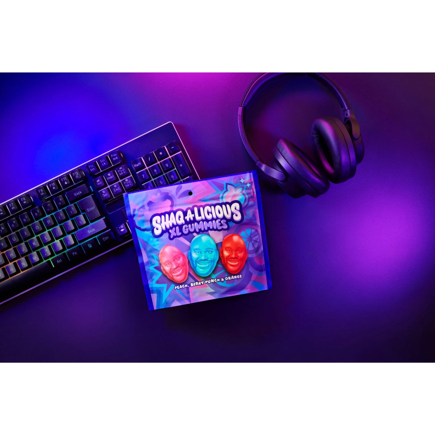 Shaq-A-Licious Xl Gummies Original Flavor Chewy, Candy Bag, 11.8 Oz