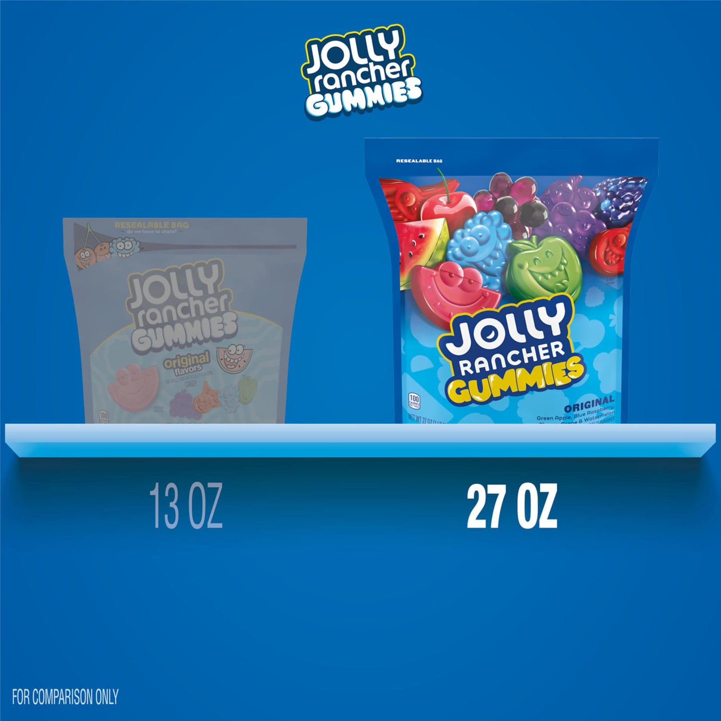 JOLLY RANCHER Gummies Original Fruit Flavored Candy Bag  27 oz