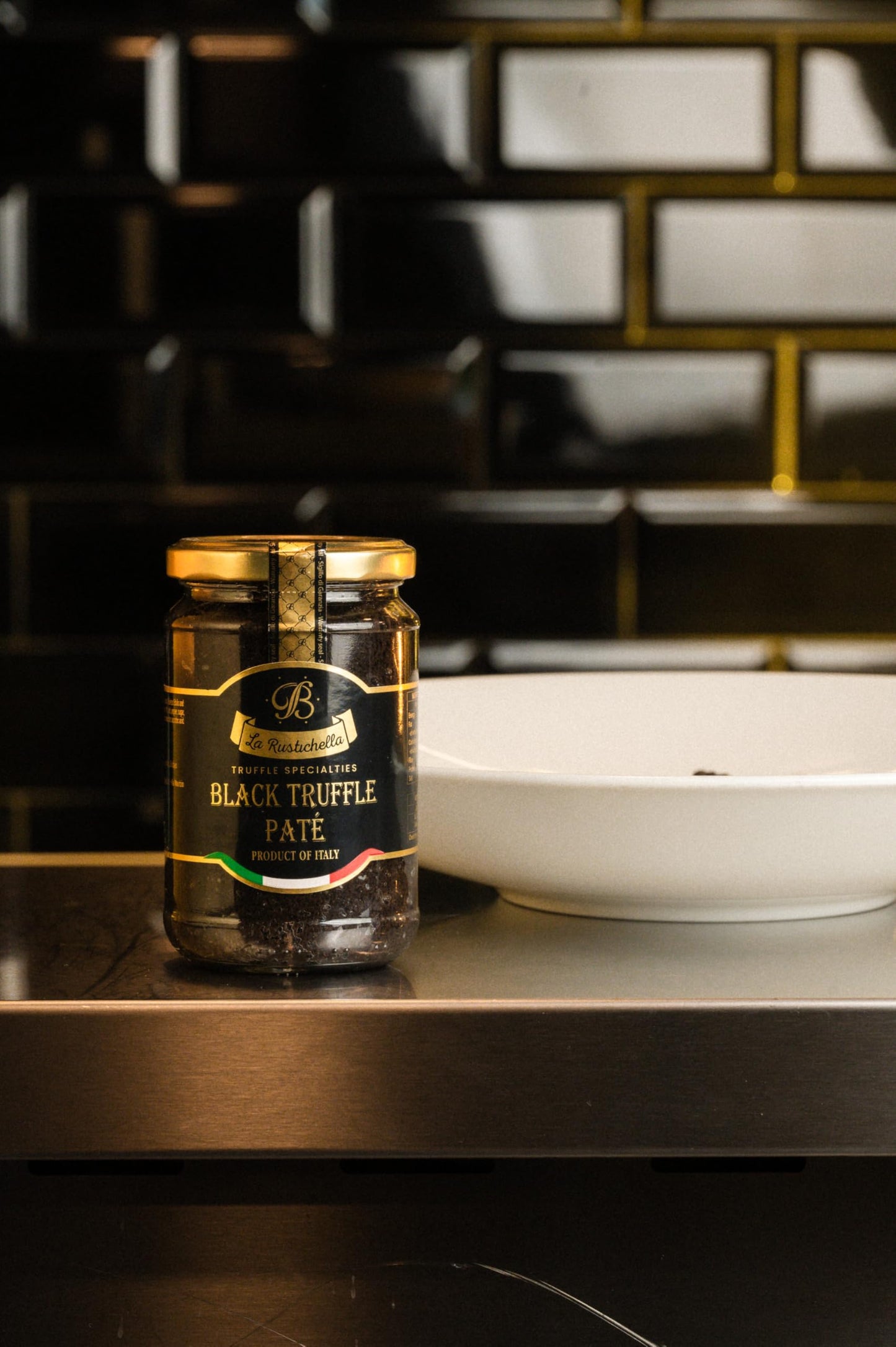 La Rustichella - Black Truffle Pat 17.64 oz (500 gr) - 100% Made in Italy | Vegan, Gluten-Free, Cholesterol-Free