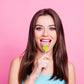 Fruidles Lollipops Mini Heart Shaped Flavored Delicious Lollipop, Individually Wrapped, 5G Lollipop (600 Lollipops, Green Apple)