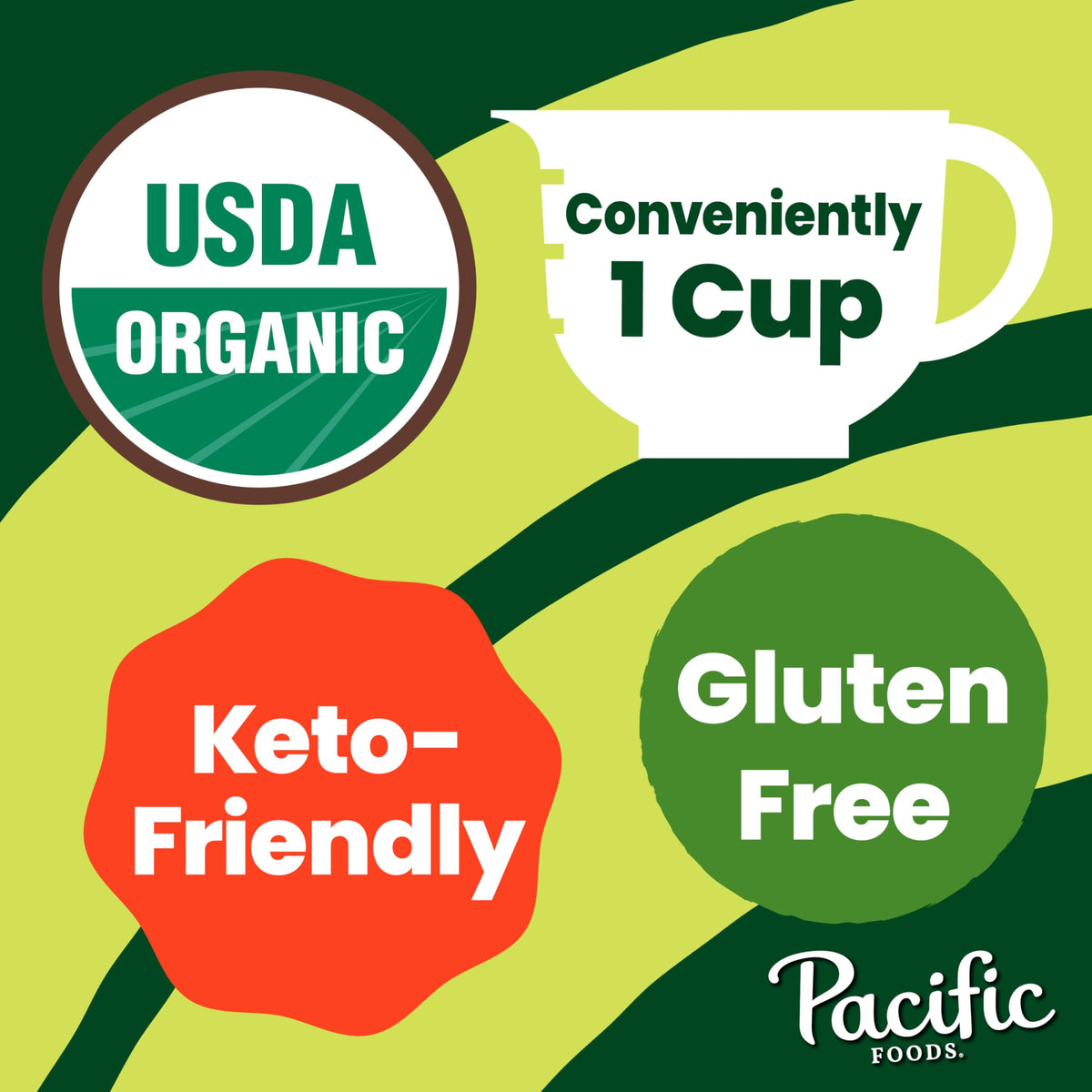 Pacific Foods Organic Free-Range Chicken Broth, 8 oz Carton (12 Pack)