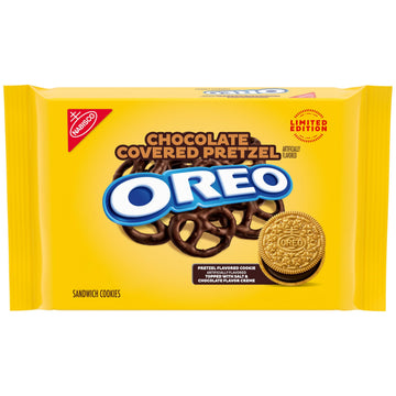 Oreo Chocolate Covered Pretzel Sandwich Cookies  Special Release  10.68 Oz