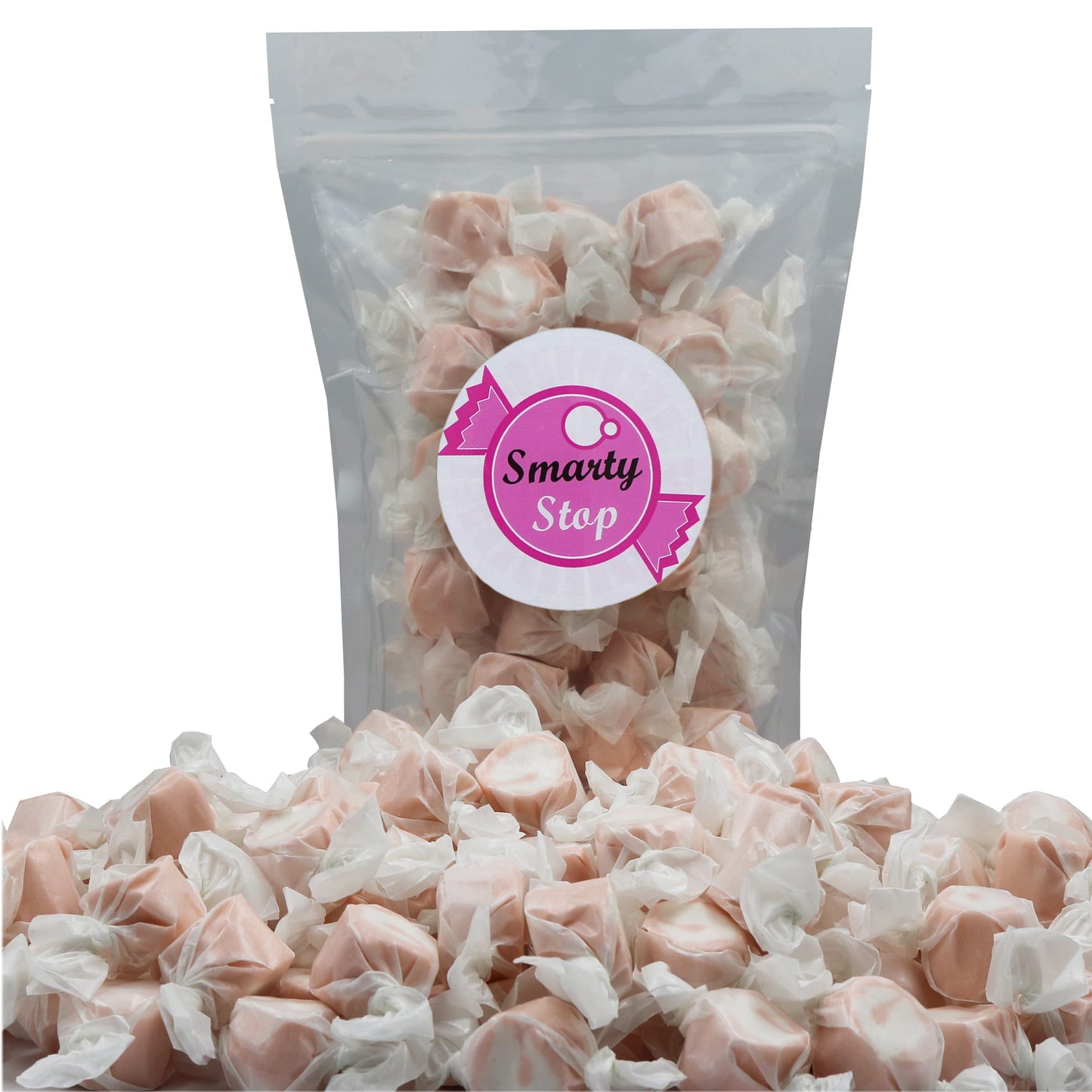 Gourmet Soft and chewy Salt Water Taffy Candies - Individually Wrapped - Bulk bags (Coffee Mocha, 2 Pound (Pack of 1))