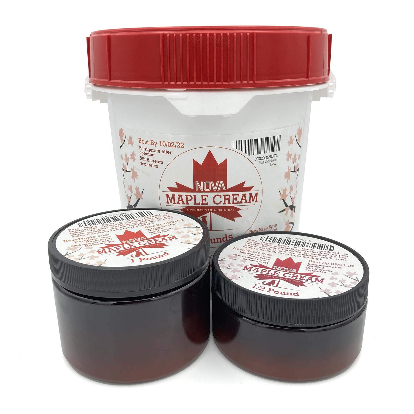 Nova Maple Syrup Maple Cream Butter Spread - Pure Grade-A, 1 Pound