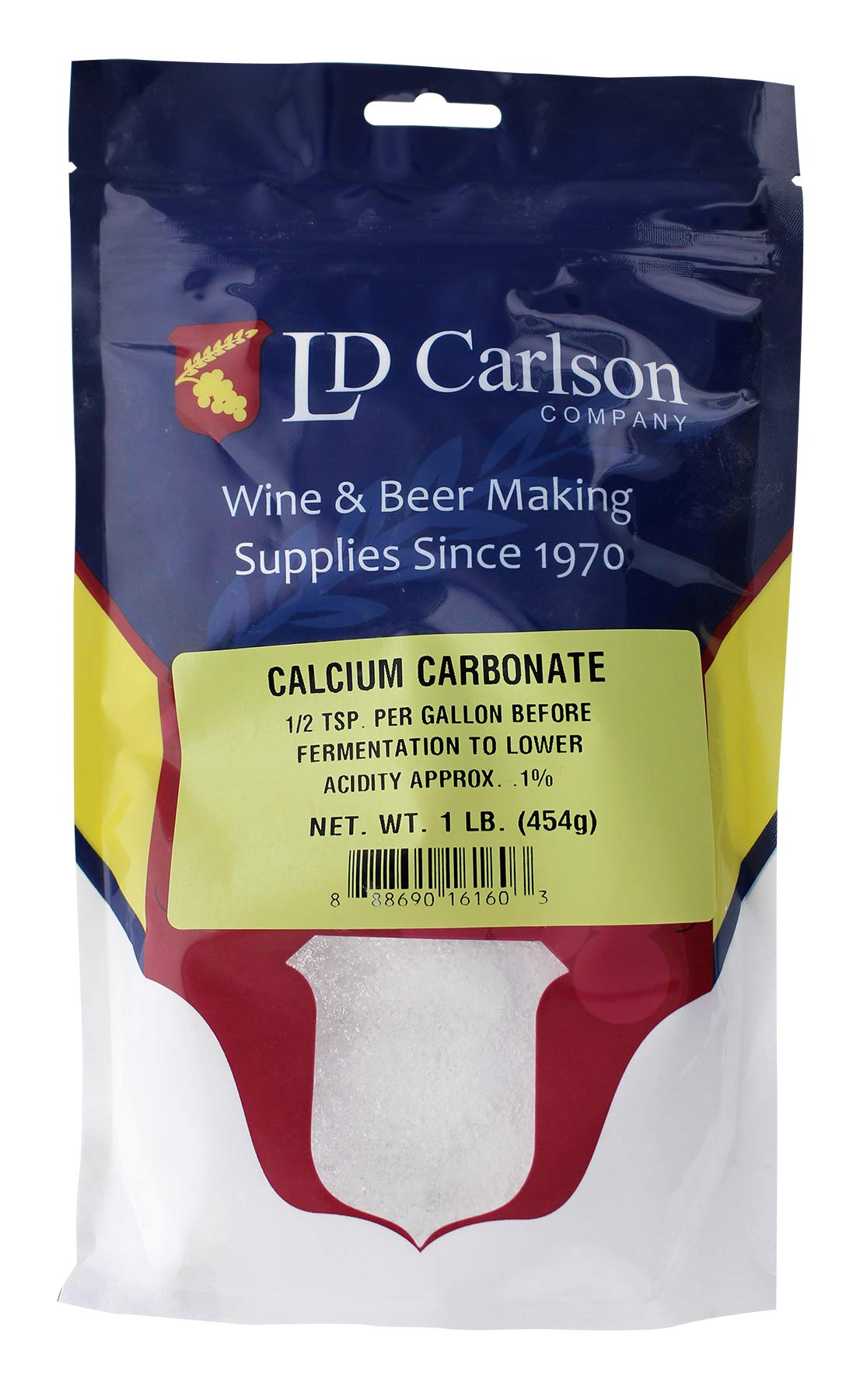 LD Carlson Calcium Carbonate, 16 Ounce (1 LB), White, Model: Does Not Apply