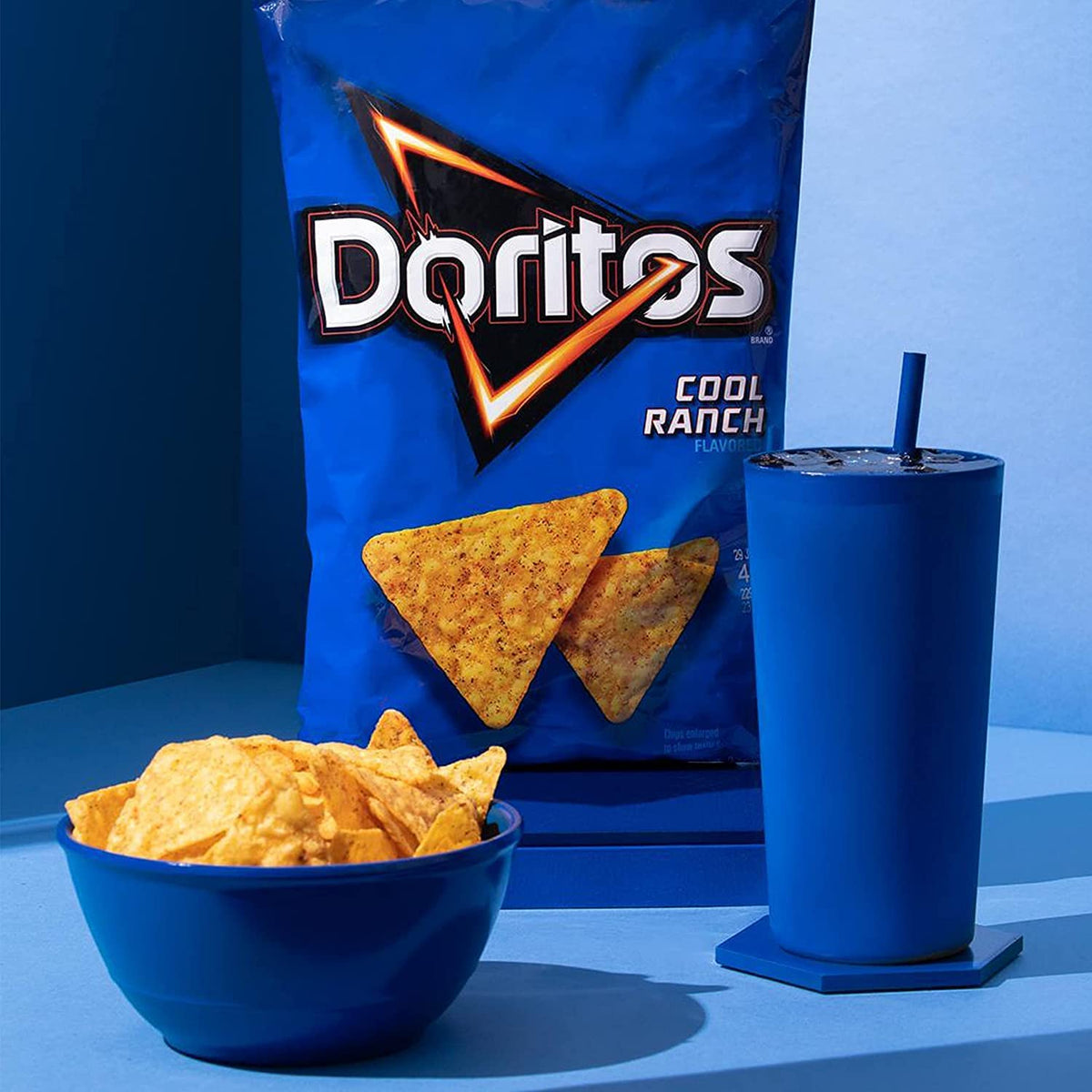 Doritos Flavored Tortilla Chips, Cool Ranch, 1.75 Ounce (Pack Of 64)