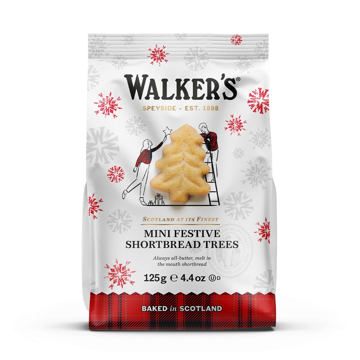 Festive Mini Bag Shortbread Trees