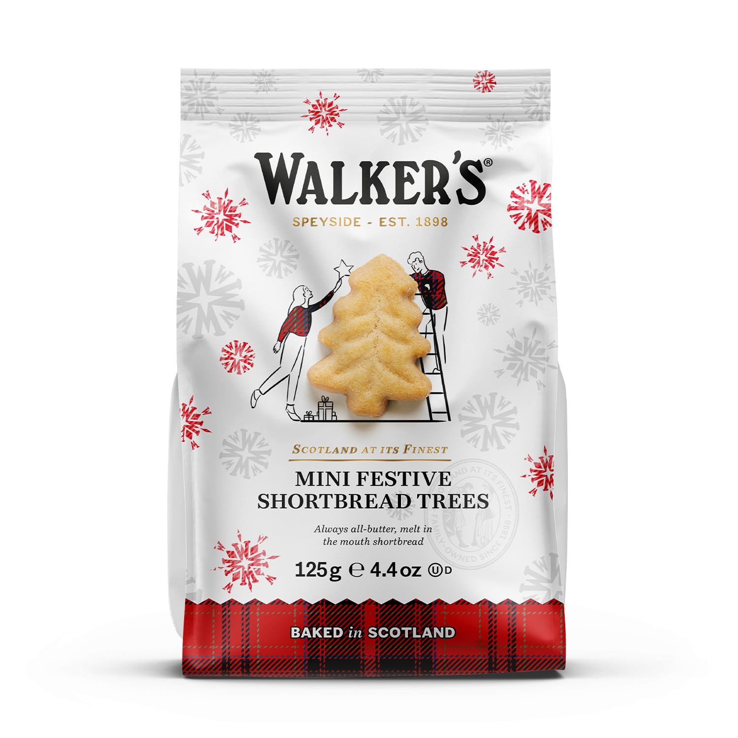 Festive Mini Bag Shortbread Trees