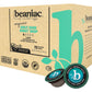 beaniac Organic Light Roast Coffee Pods, Single Serve Compostable K-Cups, 72 Count